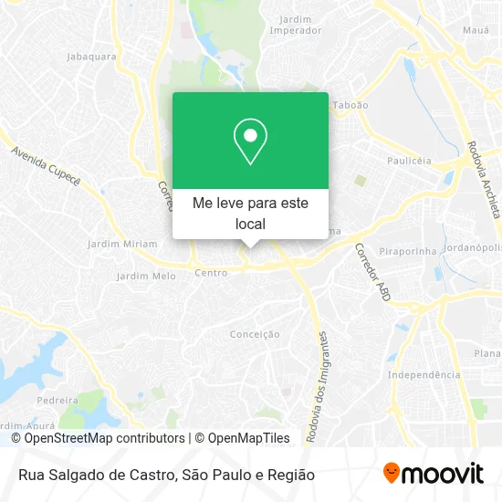Rua Salgado de Castro mapa