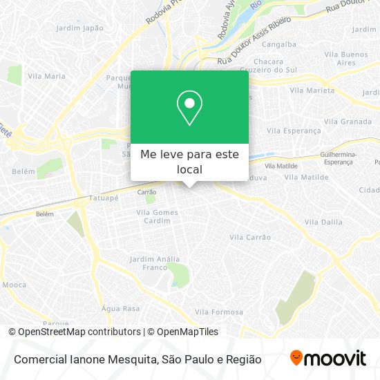 Comercial Ianone Mesquita mapa