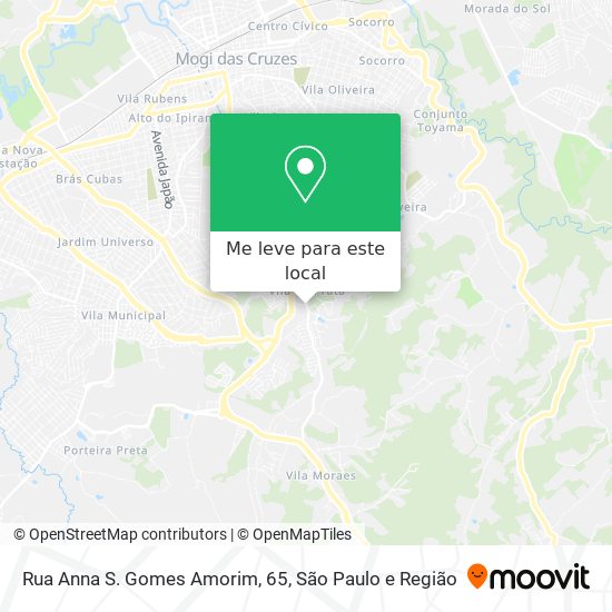 Rua Anna S. Gomes Amorim, 65 mapa