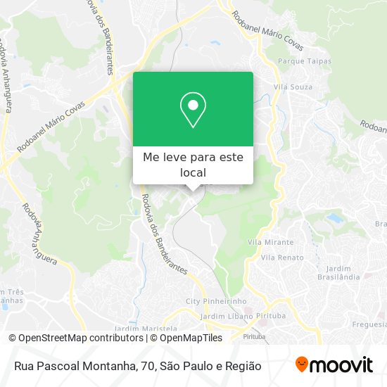 Rua Pascoal Montanha, 70 mapa