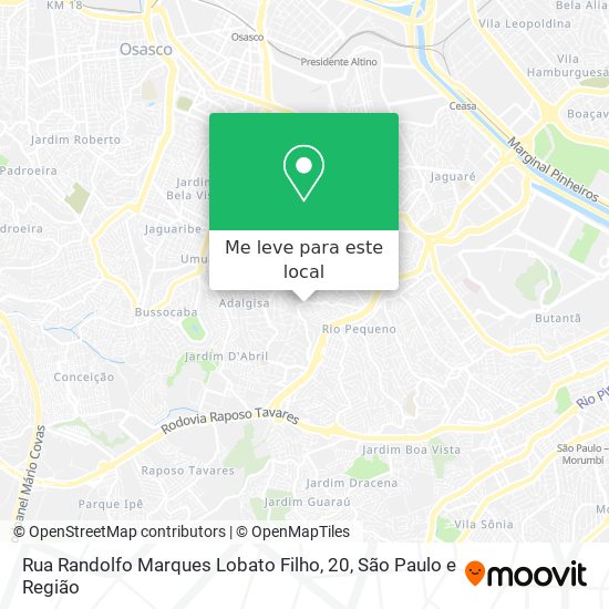 Rua Randolfo Marques Lobato Filho, 20 mapa