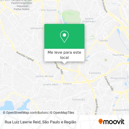 Rua Luiz Lawrie Reid mapa