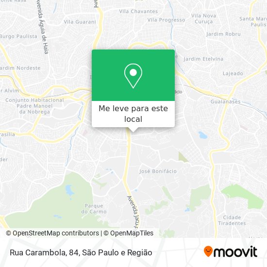 Rua Carambola, 84 mapa