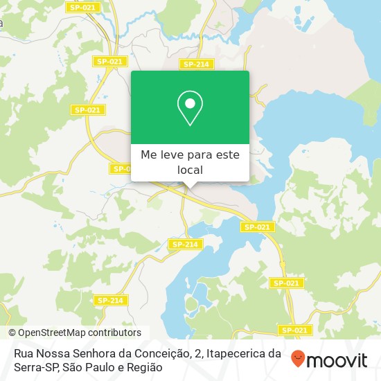 Rua Nossa Senhora da Conceição, 2, Itapecerica da Serra-SP mapa