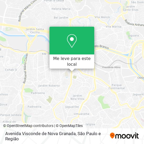 Avenida Visconde de Nova Granada mapa