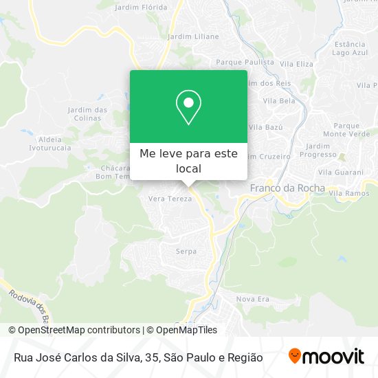 Rua José Carlos da Silva, 35 mapa