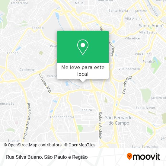 Rua Silva Bueno mapa