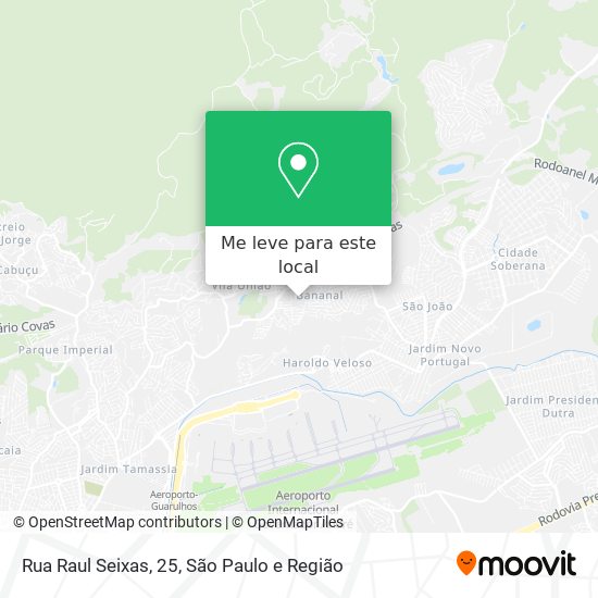Rua Raul Seixas, 25 mapa