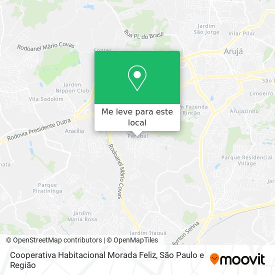 Cooperativa Habitacional Morada Feliz mapa