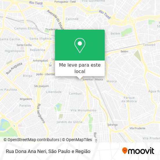 Rua Dona Ana Neri mapa