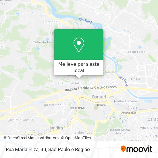 Rua Maria Eliza, 30 mapa