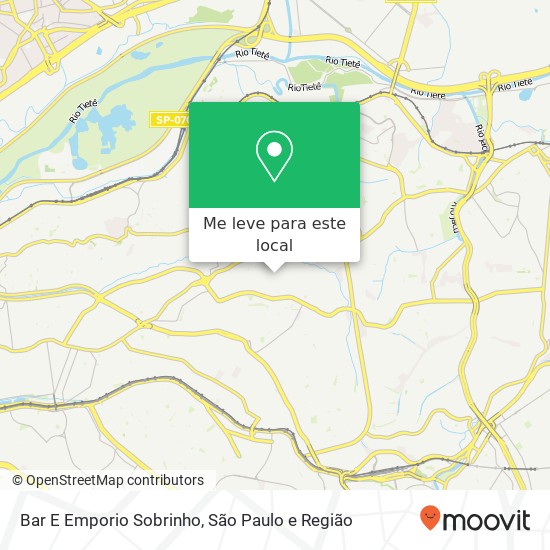 Bar E Emporio Sobrinho, Rua Ponte Rasa, 100 Ponte Rasa São Paulo-SP 03896-000 mapa