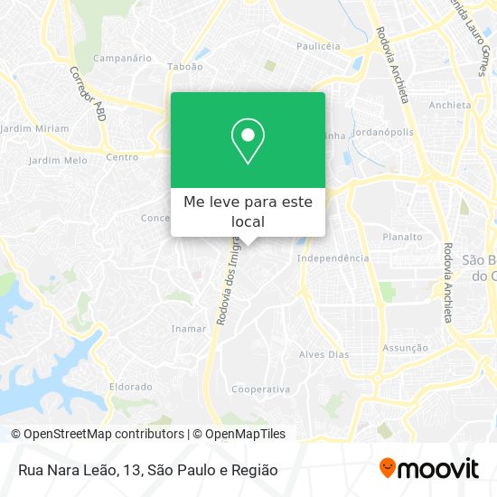 Rua Nara Leão, 13 mapa
