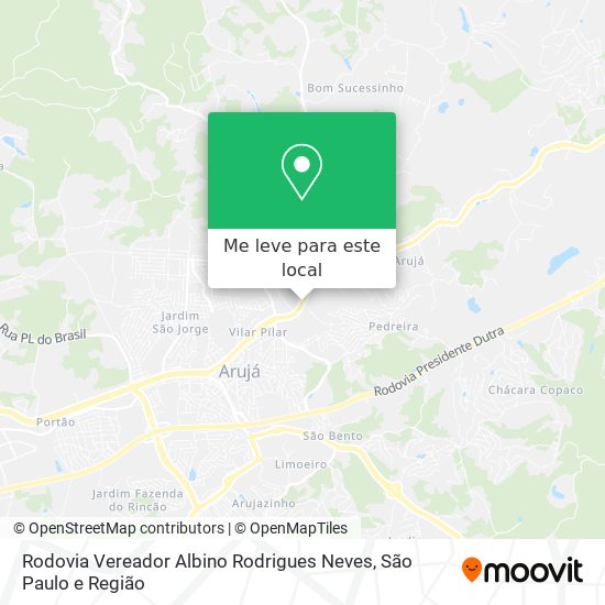 Rodovia Vereador Albino Rodrigues Neves mapa
