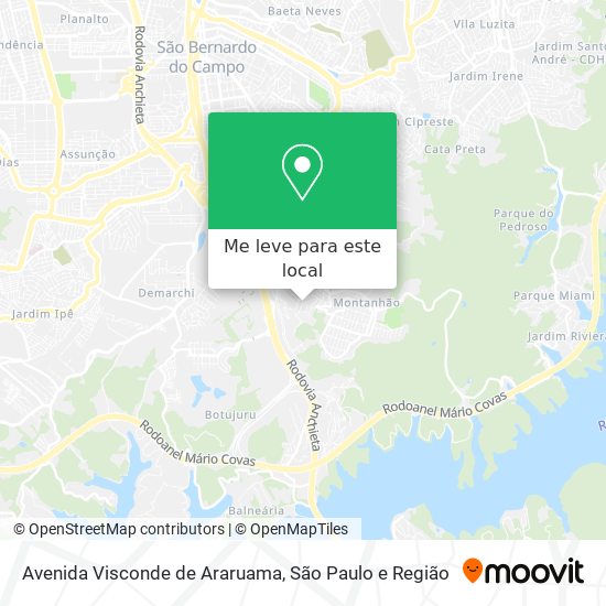 Avenida Visconde de Araruama mapa