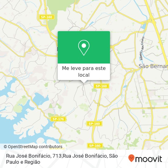 Rua José Bonifácio, 713,Rua José Bonifácio, Conceição Diadema-SP mapa