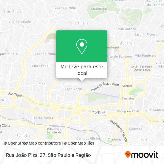Rua João Piza, 27 mapa