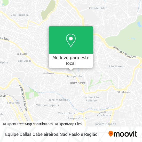 Equipe Dallas Cabeleireiros mapa