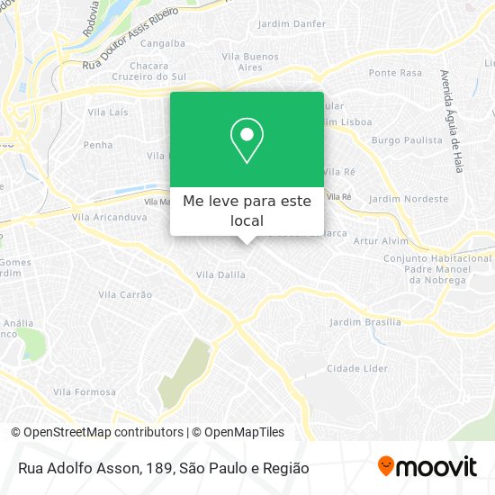 Rua Adolfo Asson, 189 mapa