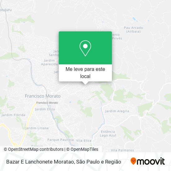 Bazar E Lanchonete Moratao mapa