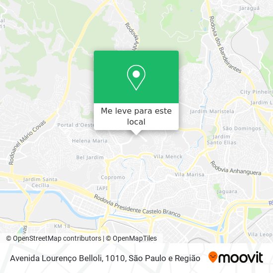 Avenida Lourenço Belloli, 1010 mapa