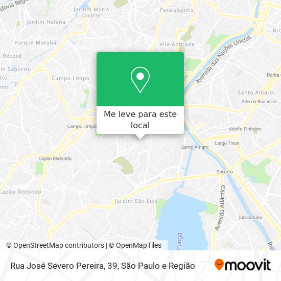 Rua José Severo Pereira, 39 mapa