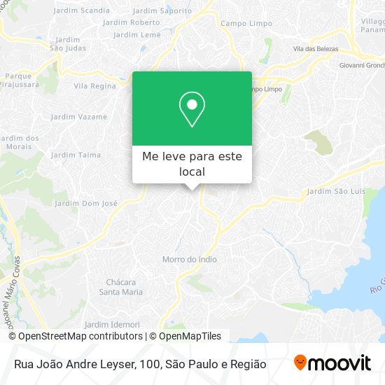 Rua João Andre Leyser, 100 mapa