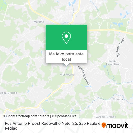 Rua Antônio Proost Rodovalho Neto, 25 mapa