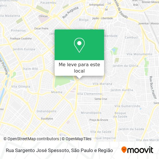 Rua Sargento José Spessoto mapa
