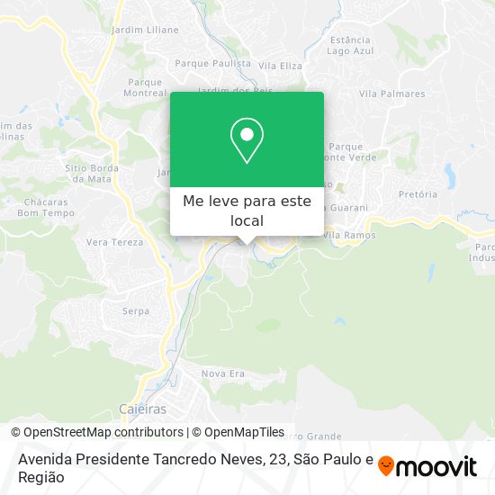 Avenida Presidente Tancredo Neves, 23 mapa