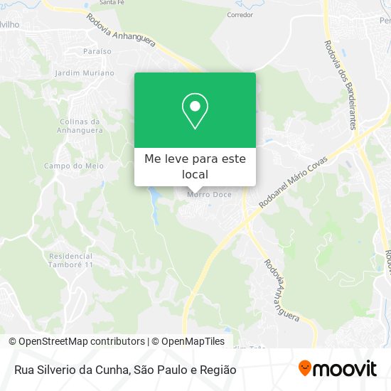 Rua Silverio da Cunha mapa