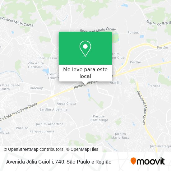 Avenida Júlia Gaiolli, 740 mapa