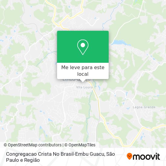 Congregacao Crista No Brasil-Embu Guacu mapa