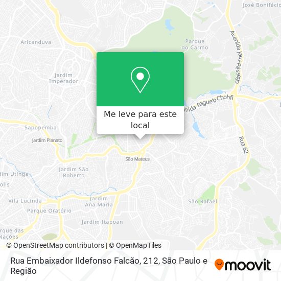 Rua Embaixador Ildefonso Falcão, 212 mapa