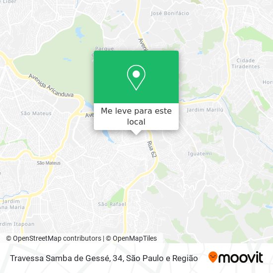 Travessa Samba de Gessé, 34 mapa