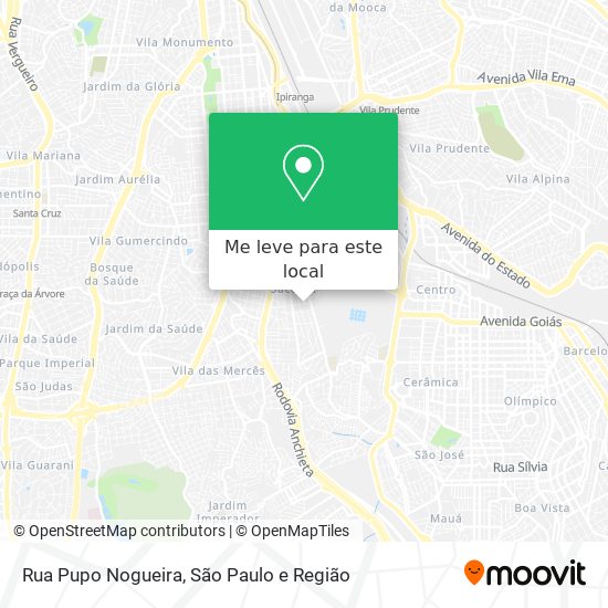 Rua Pupo Nogueira mapa