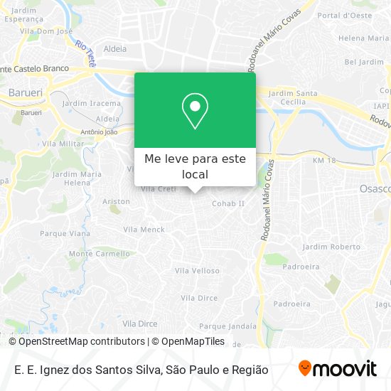 E. E. Ignez dos Santos Silva mapa