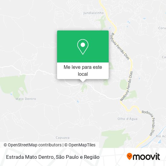 Estrada Mato Dentro mapa