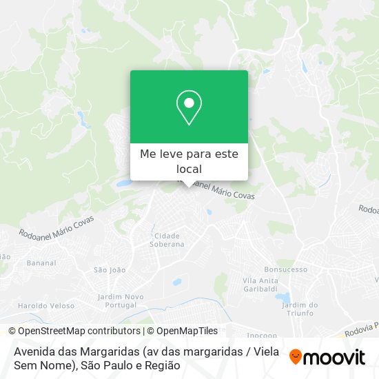 Avenida das Margaridas (av das margaridas / Viela Sem Nome) mapa