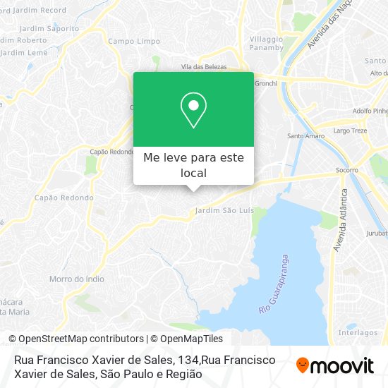 Rua Francisco Xavier de Sales, 134,Rua Francisco Xavier de Sales mapa