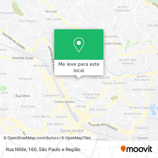 Rua Nilde, 160 mapa