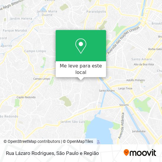 Rua Lázaro Rodrigues mapa