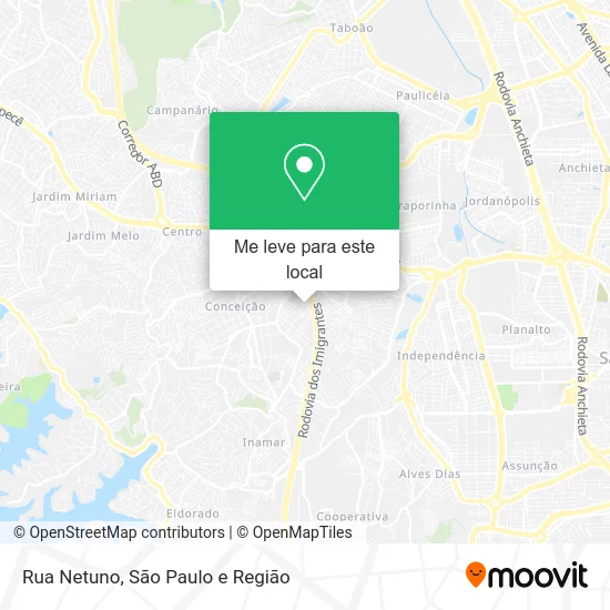 Rua Netuno mapa