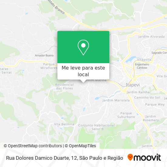 Rua Dolores Damico Duarte, 12 mapa