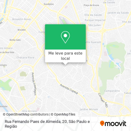 Rua Fernando Paes de Almeida, 20 mapa