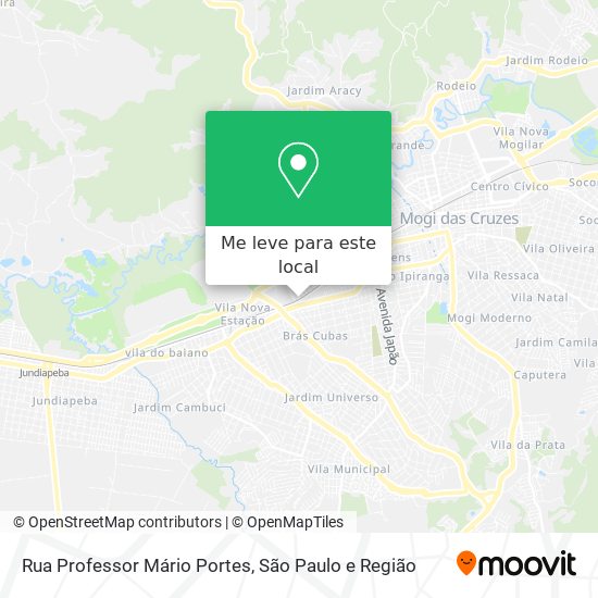 Rua Professor Mário Portes mapa