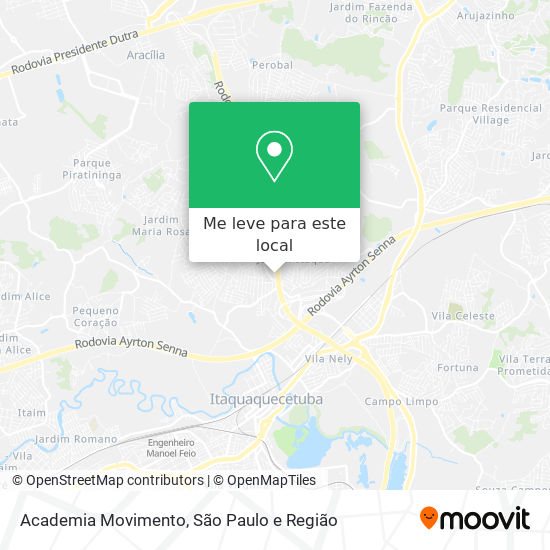 Academia Movimento mapa