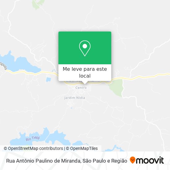 Rua Antônio Paulino de Miranda mapa