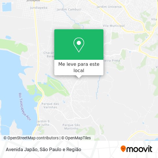 Avenida Japão mapa