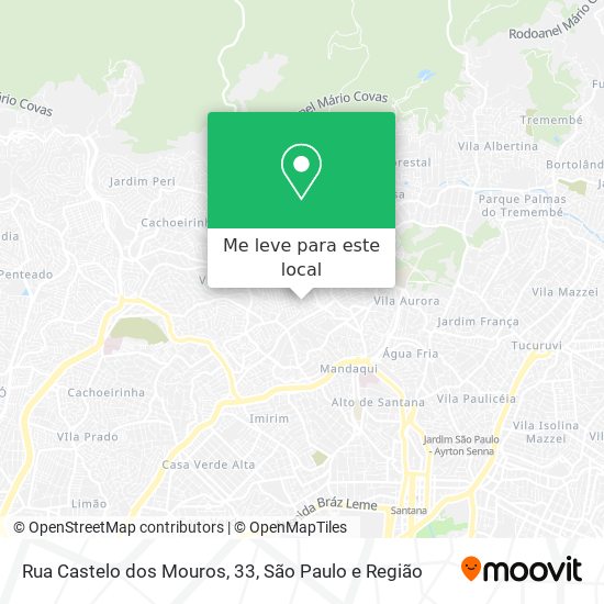 Rua Castelo dos Mouros, 33 mapa